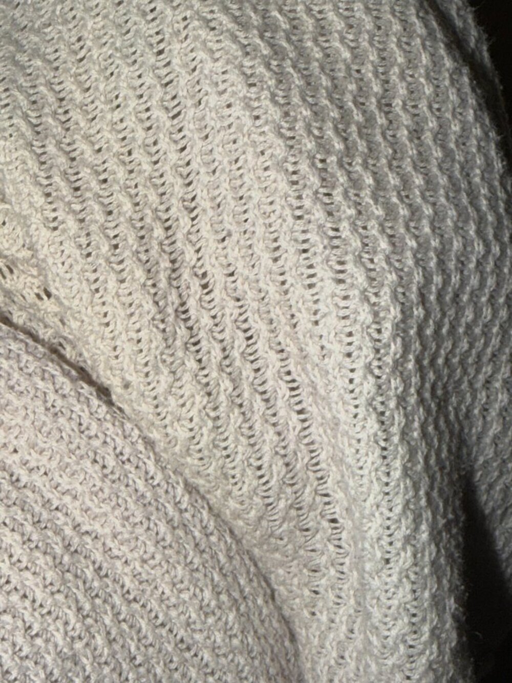 FOREVER 21 Women's Ivory Knit Open-Back Loose-Fit Sweater size Small - Picture 5 of 5